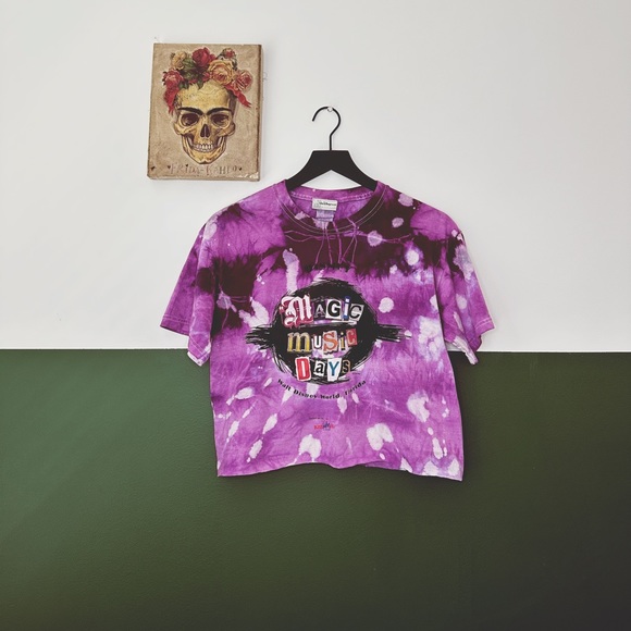 Vintage Y2K Disney World “Magic Music Days” Crop Shirt - Picture 1 of 5